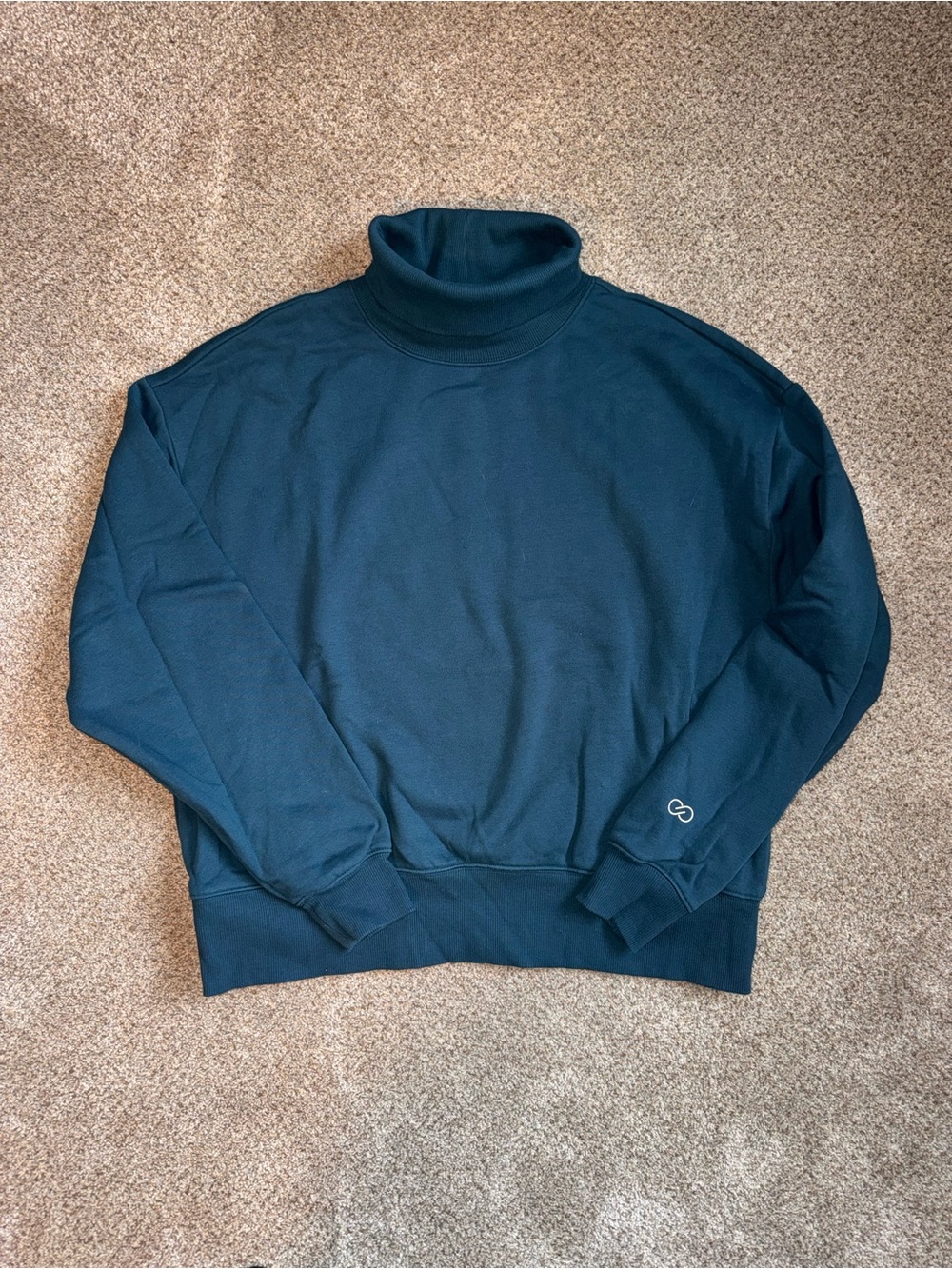 Calia Turtleneck Pullover Sweater in Teal - Womens size medium
